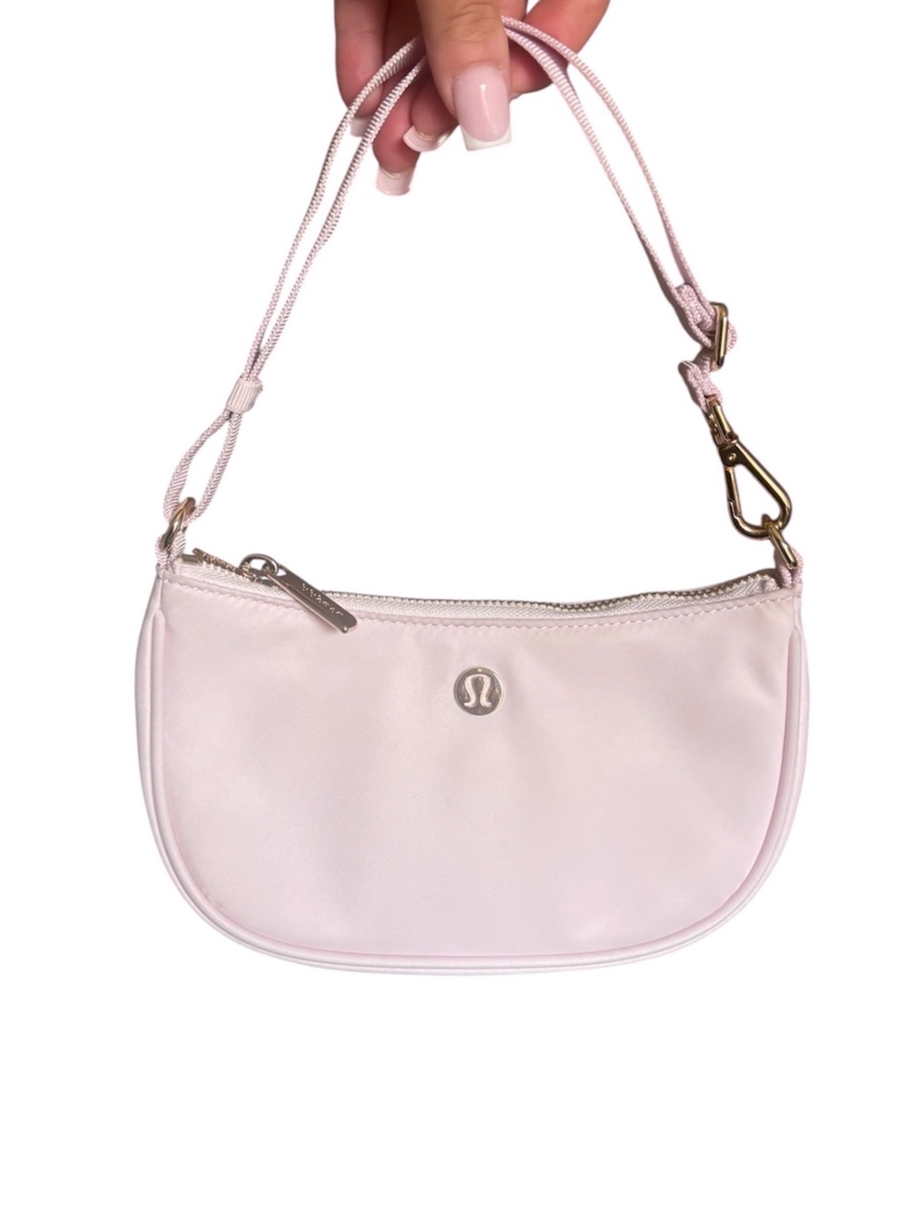 🌸New Lululemon City Essentials Mini Shoulder Bag 1L “ Blissful Pink / Gold “🌸